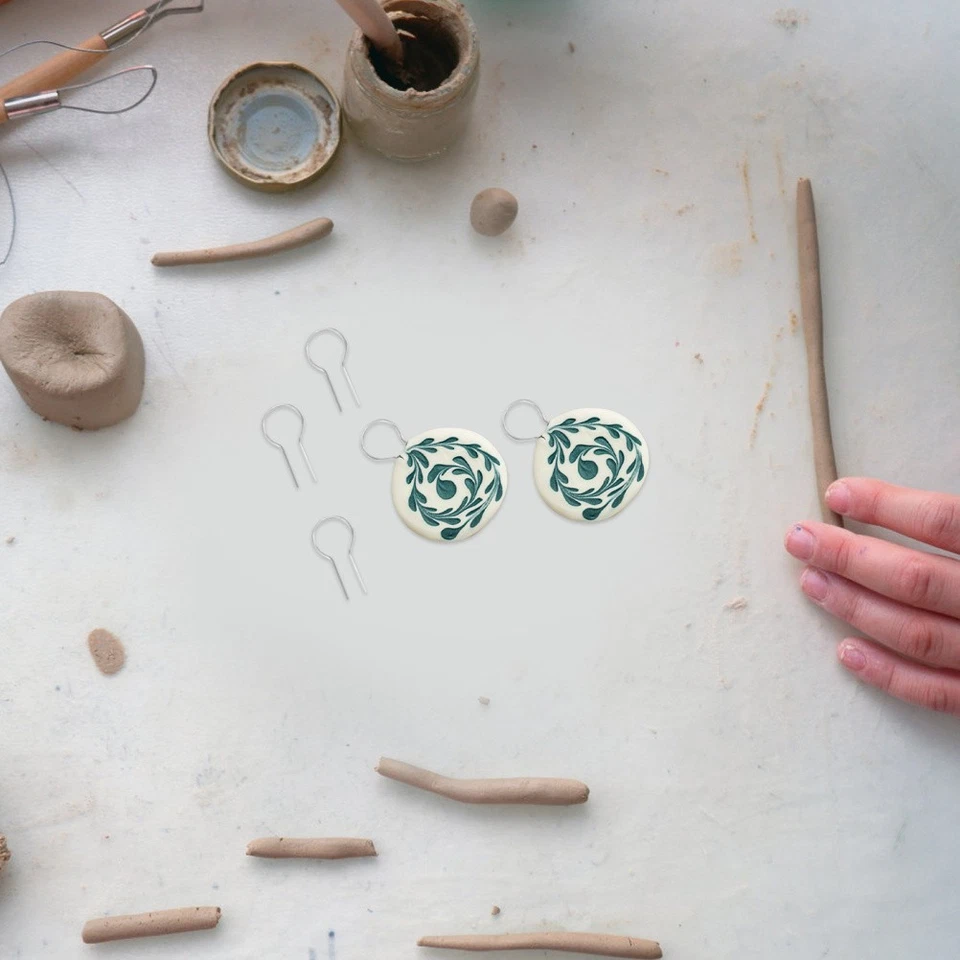  Aiguille de combustion suspendue pour bijoux en céramique, 100 pièces, broche - Photo 1/4