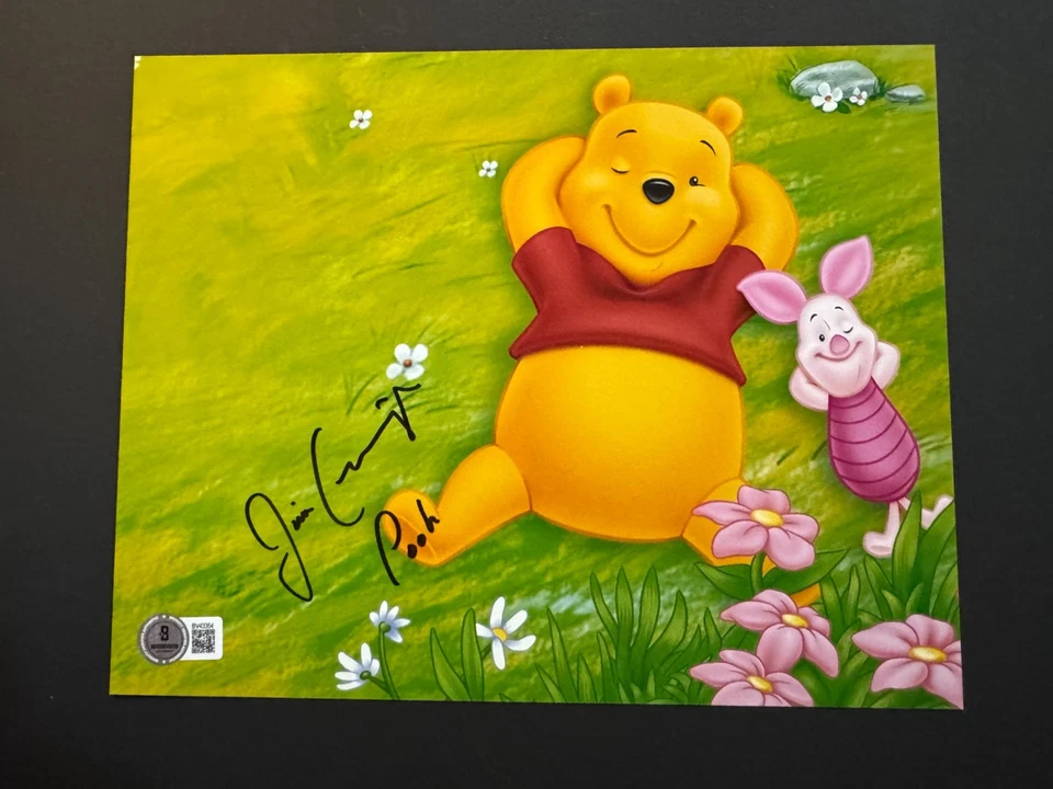 Jim Cummings 罕见! 亲笔签名签名小熊维尼 8 x 10 照片贝克特 BAS 可口可乐 — 第 1/1 张图片