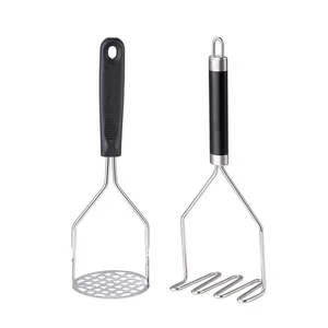 2PCS Potato Masher, Heavy Duty Stainless Steel Mashed Potatoes Masher, Masher... - Bild 1 von 9