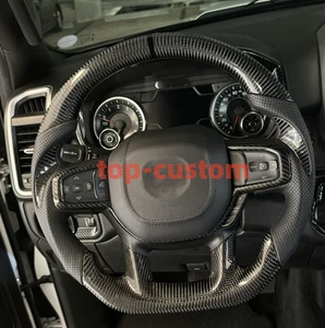 Real Carbon Fiber Steering Wheel Fits For ram 2500 2019 2020 2021 2022 2023 2024 - Bild 1 von 4