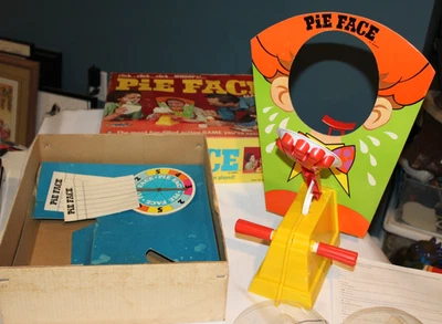 RARE VTG 1968 Hasbro Pie Face Game #2735 Nice Works w Box 1960s Skill Action - Image 1 of 4