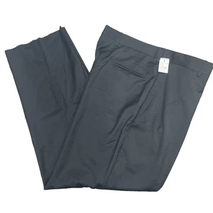 Jos A Bank Men 36x29 Black Dress Pants Flat Front No hem Front Lined Lightweight - Picture 1 of 9