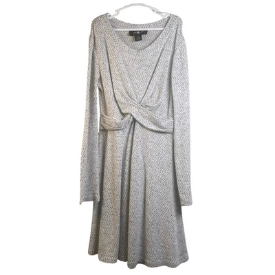 Vestido gris Amy Byer manga larga tejido talla pequeña 7/8 para niñas Foto 1 de 4