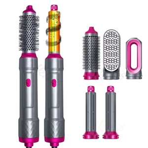 5in1 Hot Air Brush Blow Dryer Styler,Anti-Scald Design,Auto Curling Straightener - Picture 1 of 26