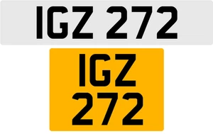 IGZ 272 I 3x3 DATELESS PRIVATE NUMBER PLATE ISAAC IAN IAIN ISLA IVAN IVY IVOR IS - Picture 1 of 1