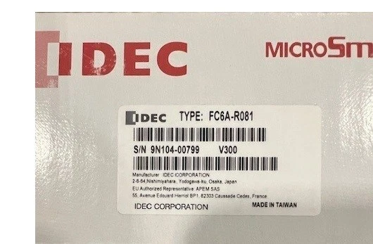 FC6A-R081 PLC Programmable Controller IDEC MicroSmart Located in the US New - Image 1 of 1