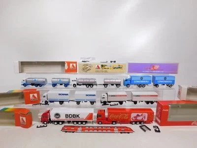 Albedo H0 1:87 7x Autocarro MB Fiat Bdbk Iveco Scania Renault Coca-Cola Box # - Immagine 1 di 4