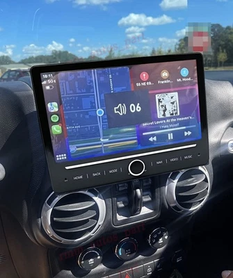 Android 14 Carplay GPS WiFi 4+64GB Car Radio Stereo For Jeep Wrangler 2011-2017 Foto 1 de 4