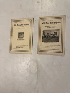 Old Time New England Paperback Bulletins Vol.XXV 1934 / Vol.XX11 1932 (2) - Foto 1 di 2