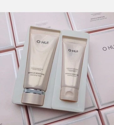 [OHUI] Juego de espuma limpiadora hidratante milagrosa (200 ml/6,7 fl. oz + 100 ml 3,3 fl. oz) Foto 1 de 4