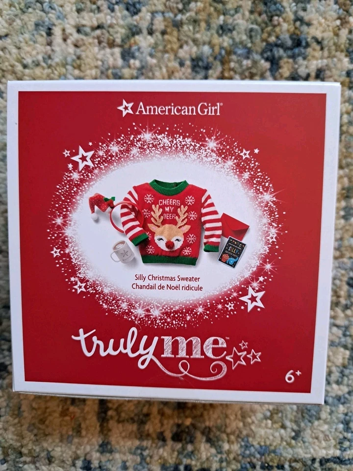 AMERICAN GIRL TRULY ME SILLY CHRISTMAS SWEATER BNIB - Image 1 of 1