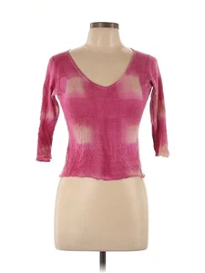 Marika Charles Women Pink 3/4 Sleeve Top L - Picture 1 of 2