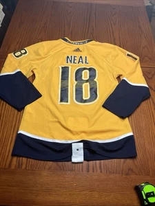 Neal #18 Nashville Predators Reebok Jersey Mens 46 Medium Strap - Picture 1 of 9