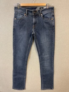 VOLCOM Men’s SIZE 28  Vorta Slim Straight Leg  Blue Wash Denim Jeans - Picture 1 of 7