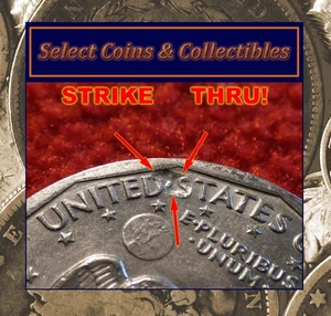 Mint Error 1979-P Susan B. Anthony Dollar Coin with Strike Thru Error! #3498 - Picture 1 of 17