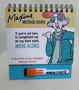 Vtg Hallmark Maxine Message Board 8 dry erase & 8 pre-designed message boards - Picture 1 of 10