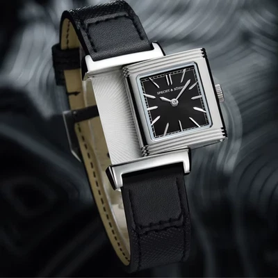 Retro Reverso Style Square Watch Men's Ultrathin Quartz Casual Fashion Timepiece - Image 1 of 4