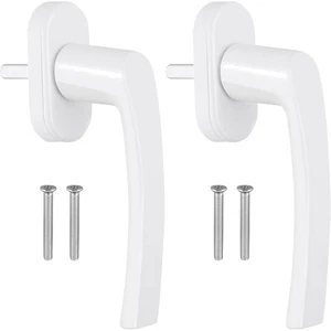 Fenstergriff Aluminium, weiß, 2 Stück, Balkontürgriff, Fenster, Terrassentüren - Bild 1 von 12