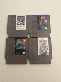 Lotto 4 giochi Nintendo NES - Snake's Revenge, Top Gun, Monopoly, Tiger-Heli