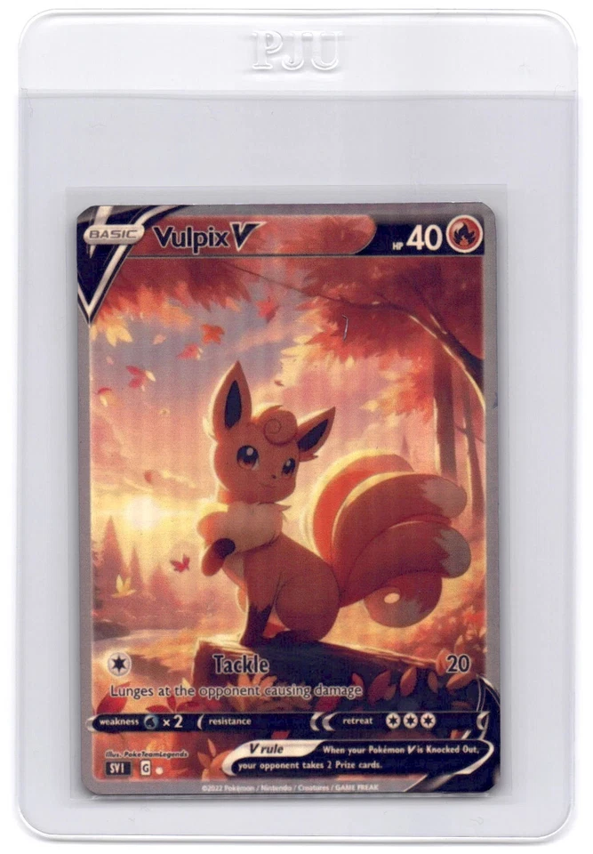 HandMade Per Order PokeTeamLegends Pokemon Card Holo PTL212 Vulpix - Image 1 of 1