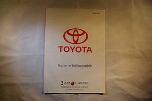 FOLDER BROCHURE TOYOTA PRIJSLIJST 1991 DUTCH - Picture 1 of 2