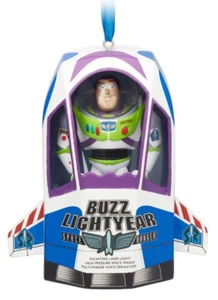 Disney Ornament Sketchbook 2021 Toy Story Living Magic Talking Buzz Lightyear - Picture 1 of 3