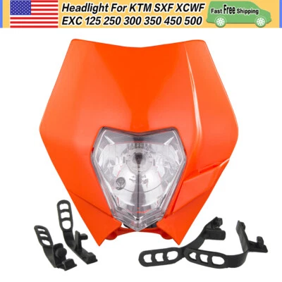 Motorcycle Dirt Bike Headlight For KTM SXF EXC XC-F 150 250 300 350 450 500 530 - Изображение 1 из 4