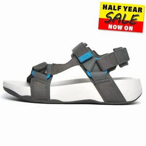 Sandalias informales de verano grises FitFlop Ryker para hombre de aventura con correas al aire libre - Imagen 1 de 5