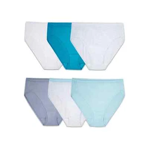 Fruit of the Loom Women's Hi Cut Underwear, 6 Pack - Picture 1 of 13