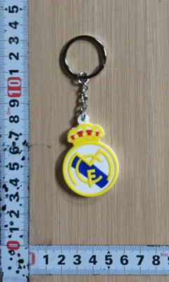 Real Madrid CF Enameled Logo rubber Key Chain La Liga Club World Cup - Image 1 of 4