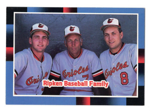 1988 Donruss " Ripken Baseball Family " #625 Baltimore Orioles Baseball Card NM
