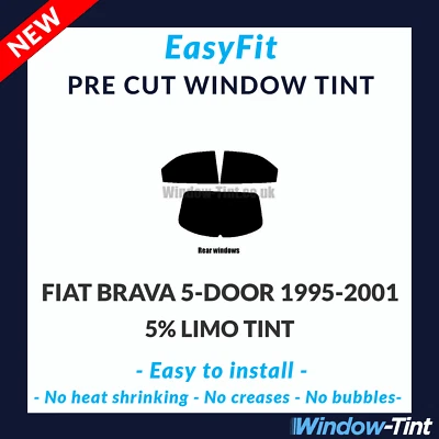 Tinte precortado estático EasyFit para Fiat Brava 5 puertas escotilla 95-01 - 5% limusina trasera Foto 1 de 3