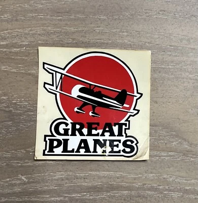 GREAT PLANES RC Aircraft Sticker VINTAGE LOGO Airplane Decal RARE - Image 1 of 4