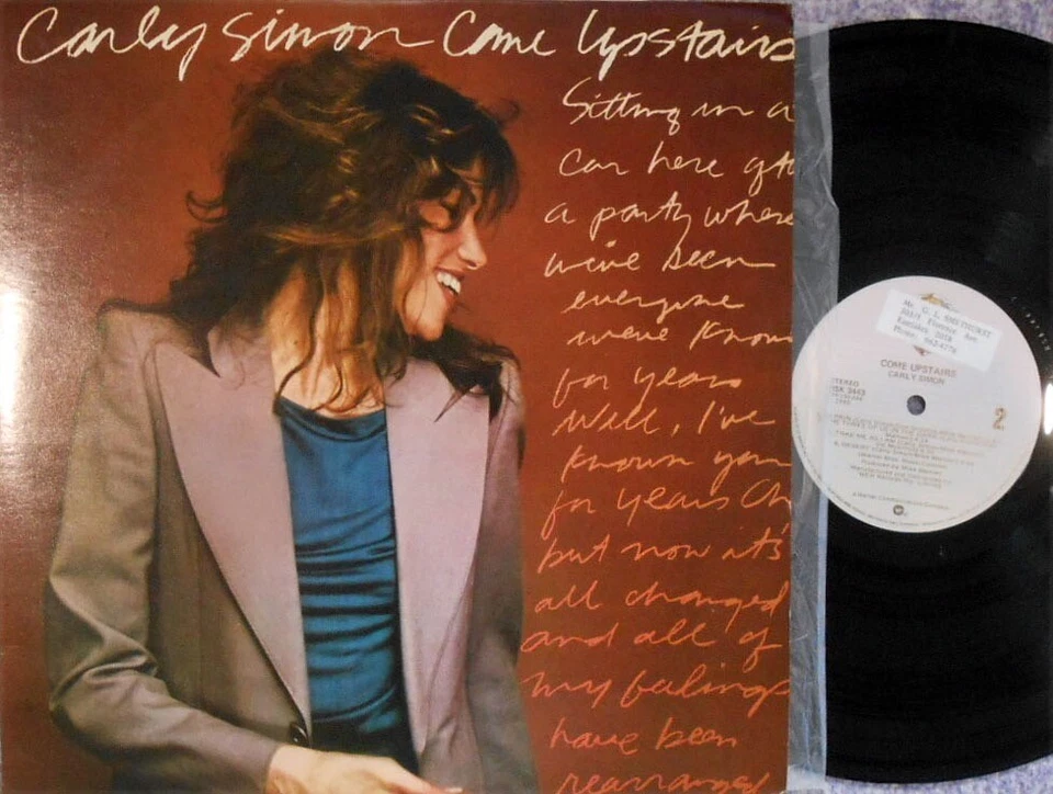 Carly Simon ORIG OZ LP Come upstairs NM ’80 Warner BSK3443 Pop Rock - Image 1 of 1