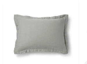 Leichtes 100% Leinen Pillowsham Feildcrest Standard grau - Bild 1 von 9