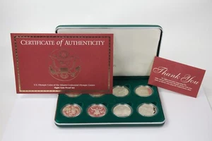 1996 US Olympic Coins of the Centennial Atlanta OIympic Games 8-Coin Set - Picture 1 of 5