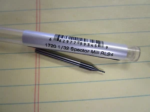 (4) IMCO 1/32" 4Flute Square End Solid Carbide End Mills 99345 - Picture 1 of 3