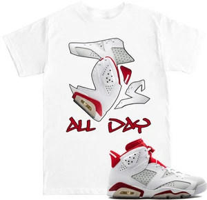 Camiseta Js ALL DAY Alternate 6 a juego con Air Js 6 zapatos de liebre alternativos - Imagen 1 de 5