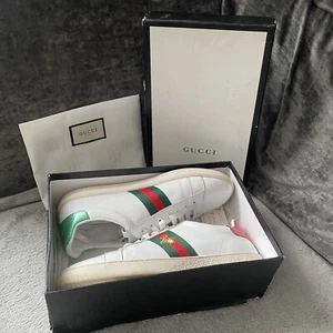 Scarpe da ginnastica GUCCI ACE BEE taglia UK 11 con scatola e ricevute originali - Foto 1 di 24