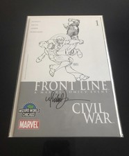 CIVIL WAR FRONT LINE WIZARD WORLD CHICAGO #1 *SIGNED 1X MICHAEL TURNER* ASPEN NM