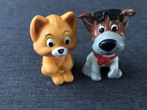 1988 McDonald's Disney Oliver and Company Finger Puppets Set Of 2 Happy Meal Toy - Picture 1 of 6