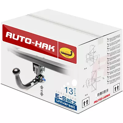 Gancio di traino nuovo per Mazda 3 BM BN J36A berlina 4 porte 10.2013-12.2018 + kit elettrico 13 poli - Immagine 1 di 4