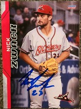 Nick Zwack Signed IP 2023 Richmond Flying Squirrels Card San Francisco Giants!