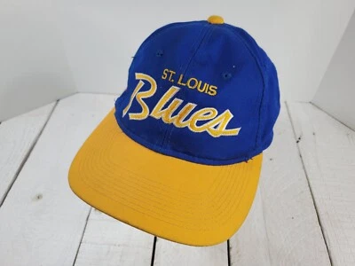 Vintage St Louis Blues NHL Hockey Sports Specialties Script The Twill Hat Cap - Image 1 of 4