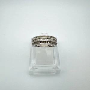 0.75ct Diamond Eternity Ring in Sterling Silver 925 Size M - N - Picture 1 of 10