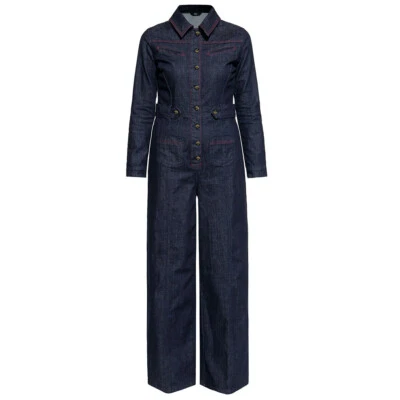 Queen Kerosin Denim Jumpsuit - Blanko Overall Jeans 20er - Bild 1 von 4