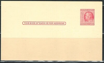 Mint US 2 Cent postal Card - Image 1 of 2