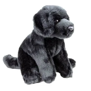 Labrador Black Dog Soft Plush Toy 9.5"/24cm Stuffed Animal Faithful Friends NEW - Picture 1 of 3