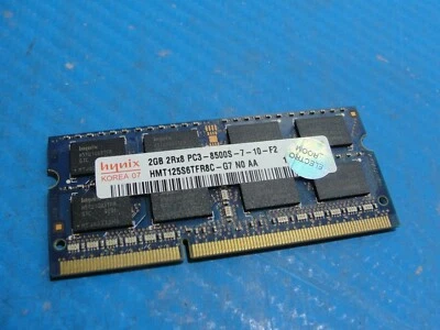 MacBook Pro 13" A1278 2010 MC374LL/A Hynix SO-DIMM RAM Memory 2GB PC3-8500S  - Image 1 of 3