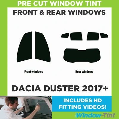 For Dacia Duster 2017+ Full Pre Cut Window Tint Kit Front & Rear Tinting Film - Image 1 of 4